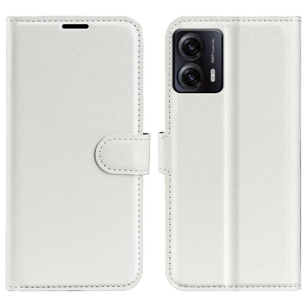 For Motorola Moto G53 5G Phone Protective Cover Litchi Texture PU Leather Flip Stand Wallet Case For Motorola Moto G53 5G Phone Protective Cover Litchi Texture PU Leather Flip Stand Wallet Case